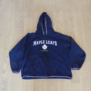 Toronto Maple Leafs Vintage Bulletin Embroidered Blue XLarge Hoodie